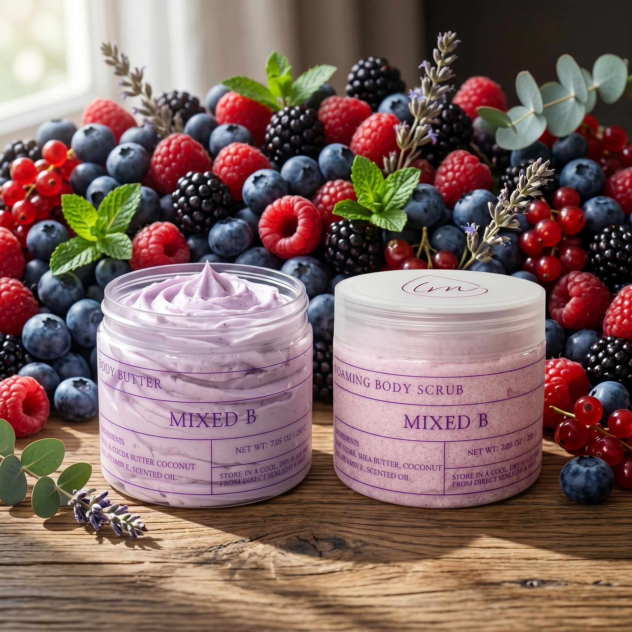 Mixed B Couple — Foaming Body Scrub & Body Butter Bundle