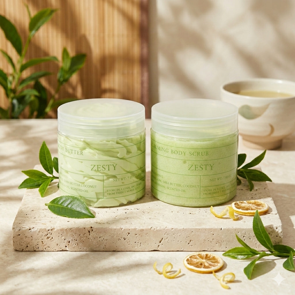 Zesty Couple — Foaming Body Scrub & Body Butter Bundle